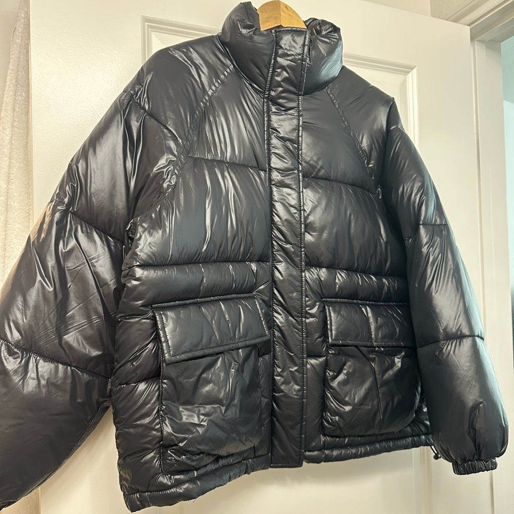 Black Puffer Jacket, Abercrombie & Fitch